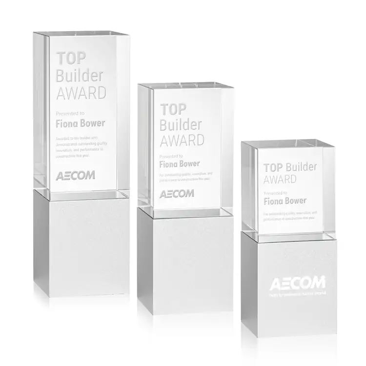 Glencoe Optical Crystal and Aluminum Award