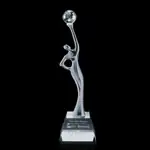 Trophée Goddess of the Universe en cristal optique et chrome