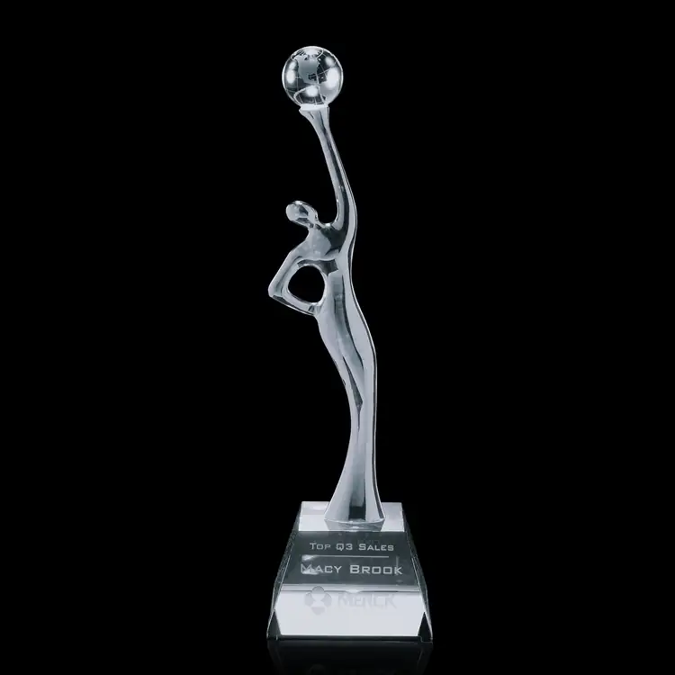 Goddess of the Universe Optical Crystal and Chrome Award