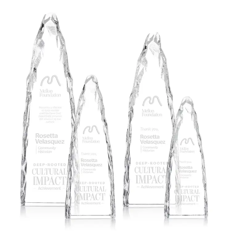 Goderich Optical Crystal Iceberg Award - Deep Etch