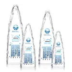 Trophée Goderich en cristal optique en forme d’iceberg - Multicolore