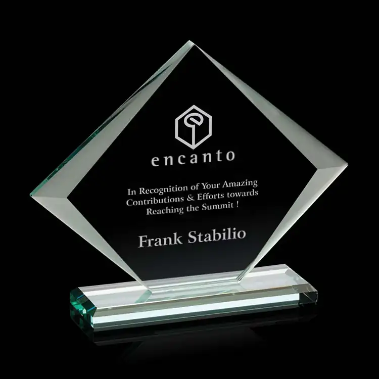 Griffith Jade Crystal Award - Deep Etch #2