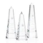 Trophée Groove en cristal optique - Obélisque sur socle - Gravure