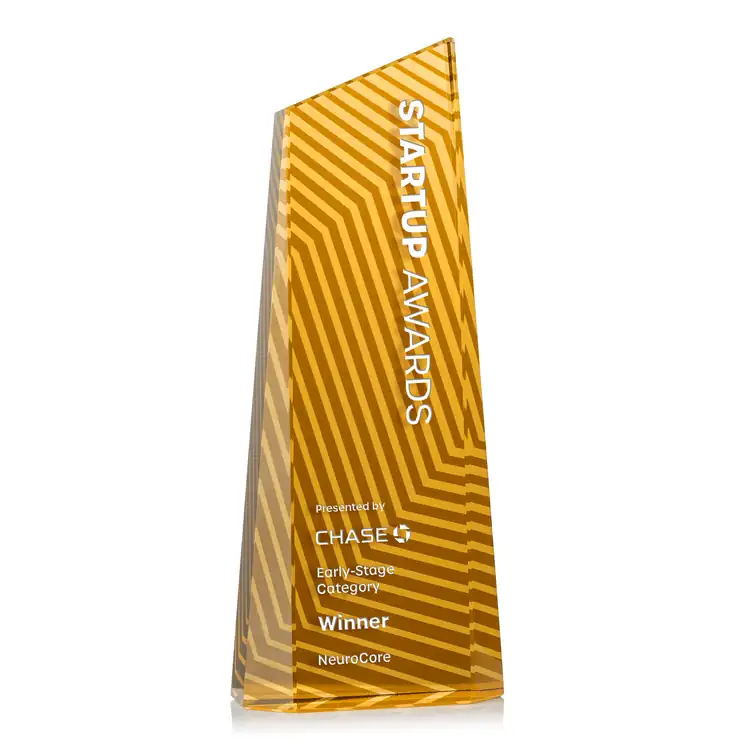 Hallandale Optical Crystal Award - Engraving and Printing #10