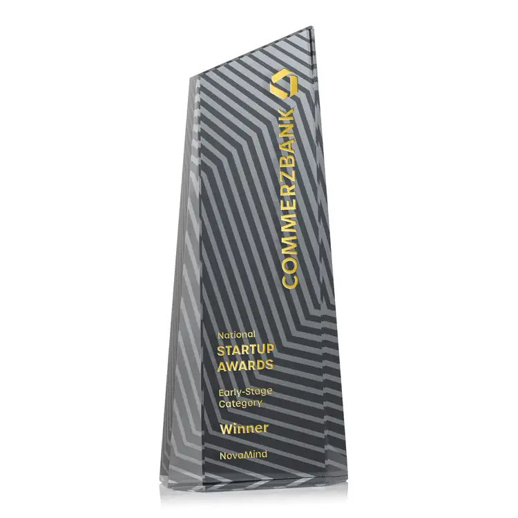 Hallandale Optical Crystal Award - Engraving and Printing #3