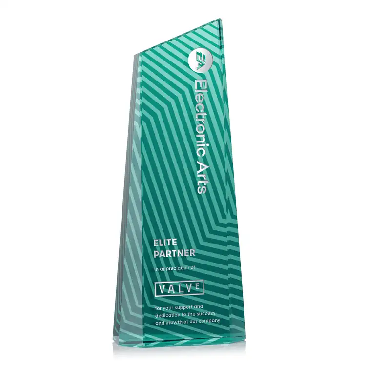 Hallandale Optical Crystal Award - Engraving and Printing #9