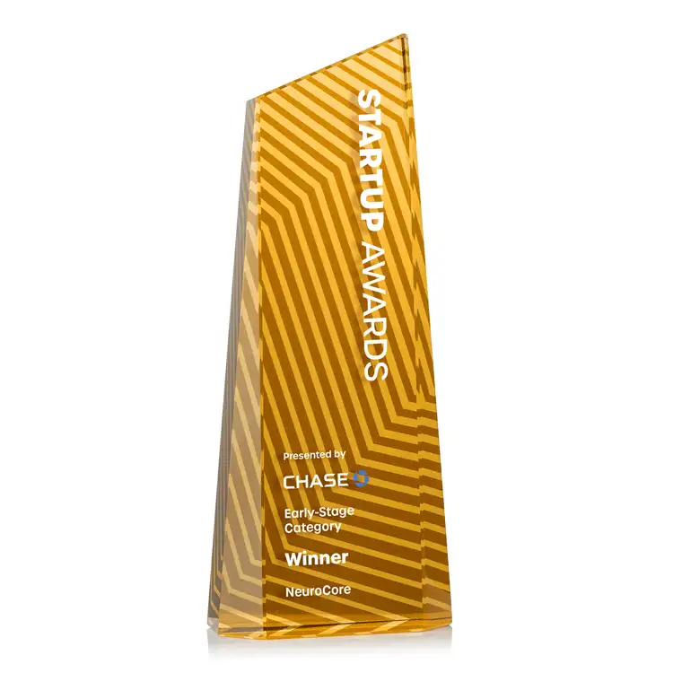 Hallandale Optical Crystal Award - Multicolor #10