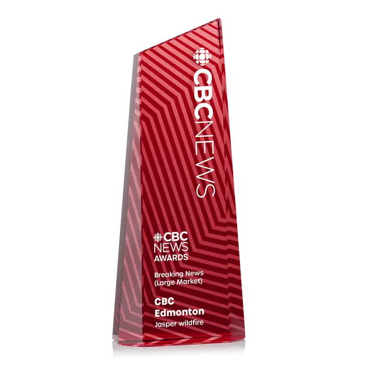 Hallandale Optical Crystal Award - Multicolor #8