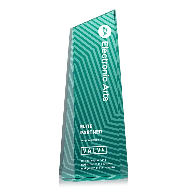 Hallandale Optical Crystal Award - Multicolor #9