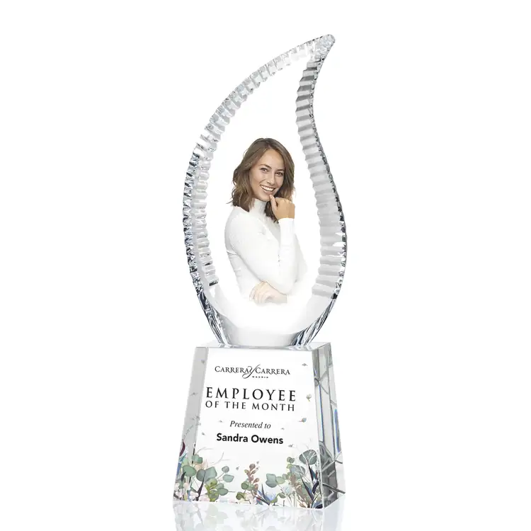 Harmony Flame Optical Crystal Award - Multicolor #4