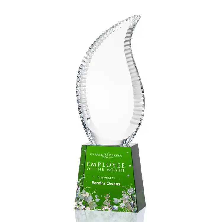 Harmony Flame Optical Crystal Award - Multicolor #5