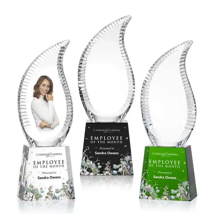Harmony Flame Optical Crystal Award - Multicolor #6