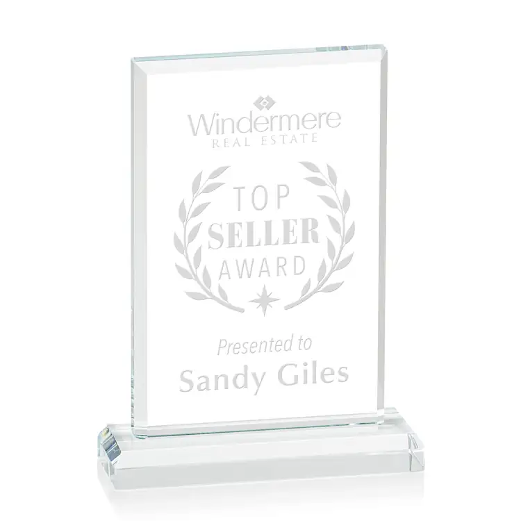 Harmony Optical Crystal Award - Desktop - Deep Etch #2