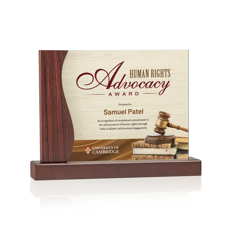 Hartwell Acrylic and Rosewood Award - Multicolor #2
