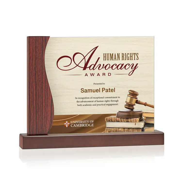 Hartwell Acrylic and Rosewood Award - Multicolor #3