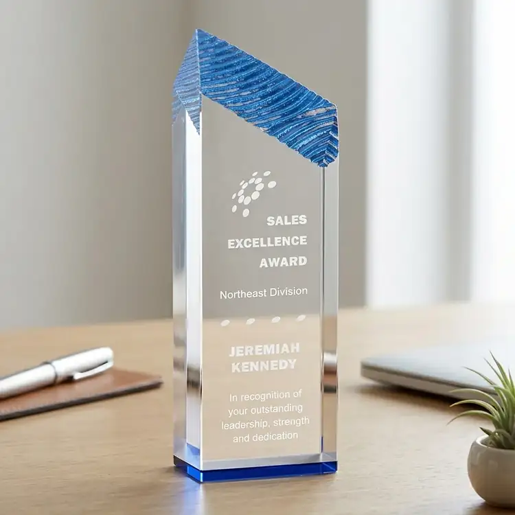 Haverhill Optical Crystal Award - Deep Etch #5