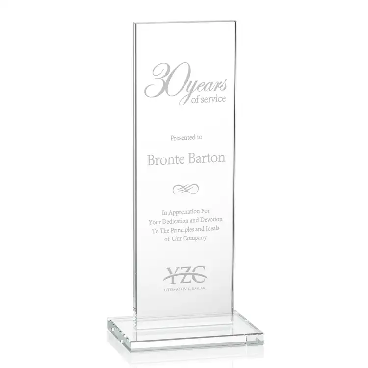 Heathrow Starfire Crystal Award - Deep Etch #2