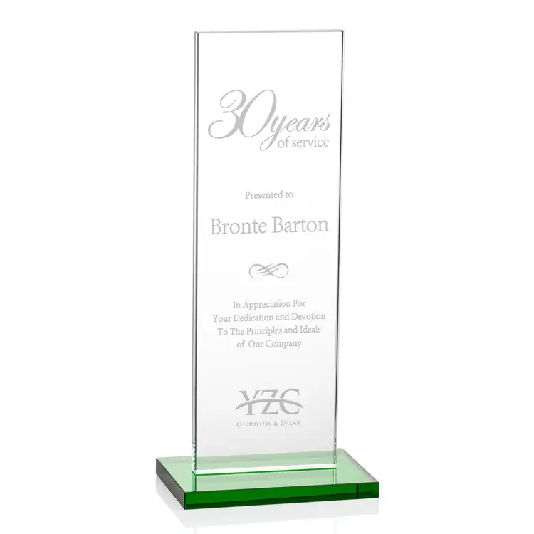Heathrow Starfire Crystal Award - Deep Etch #4