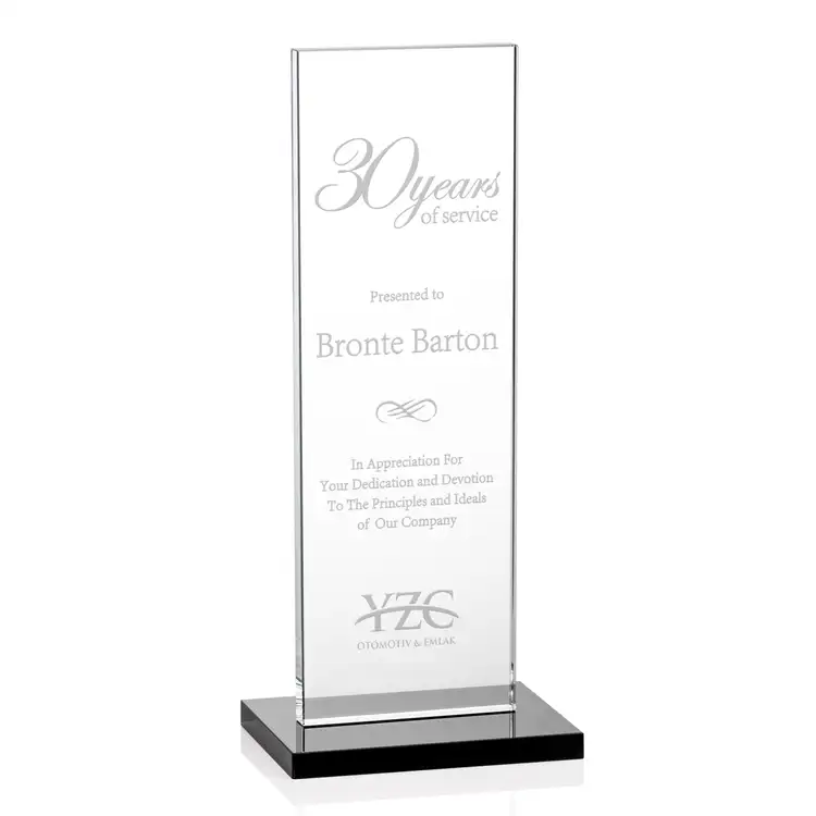 Heathrow Starfire Crystal Award - Deep Etch #5