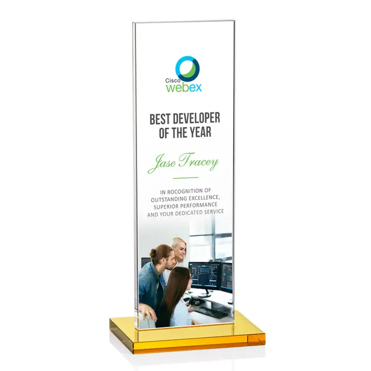 Heathrow Starfire Crystal Award - Multicolor #3