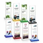 Trophée Heathrow en cristal Starfire - Multicolore
