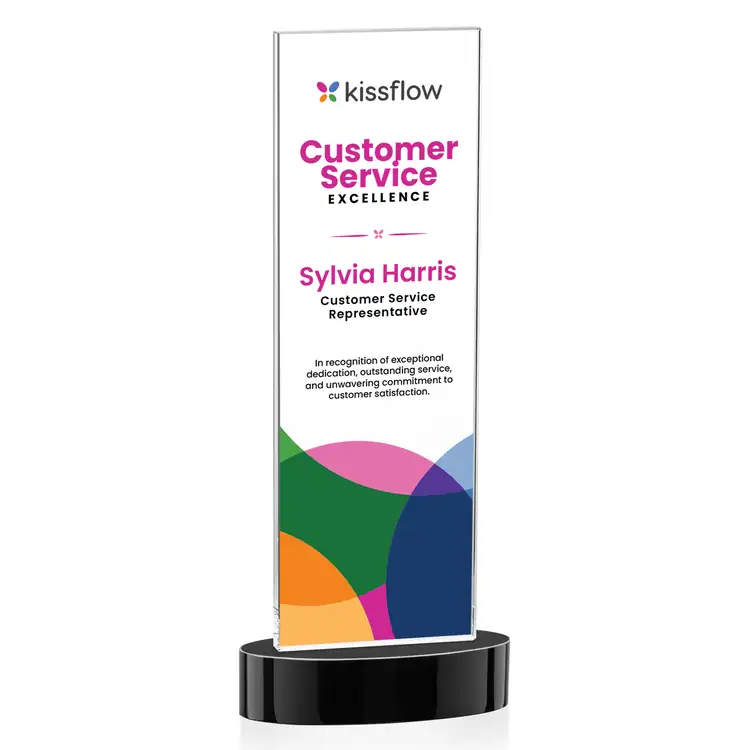 Heathrow Starfire Crystal Award on Alberton Base - Multicolor #6