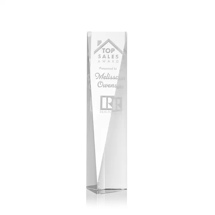 Henderson Optical Crystal Award - Deep Etch #3