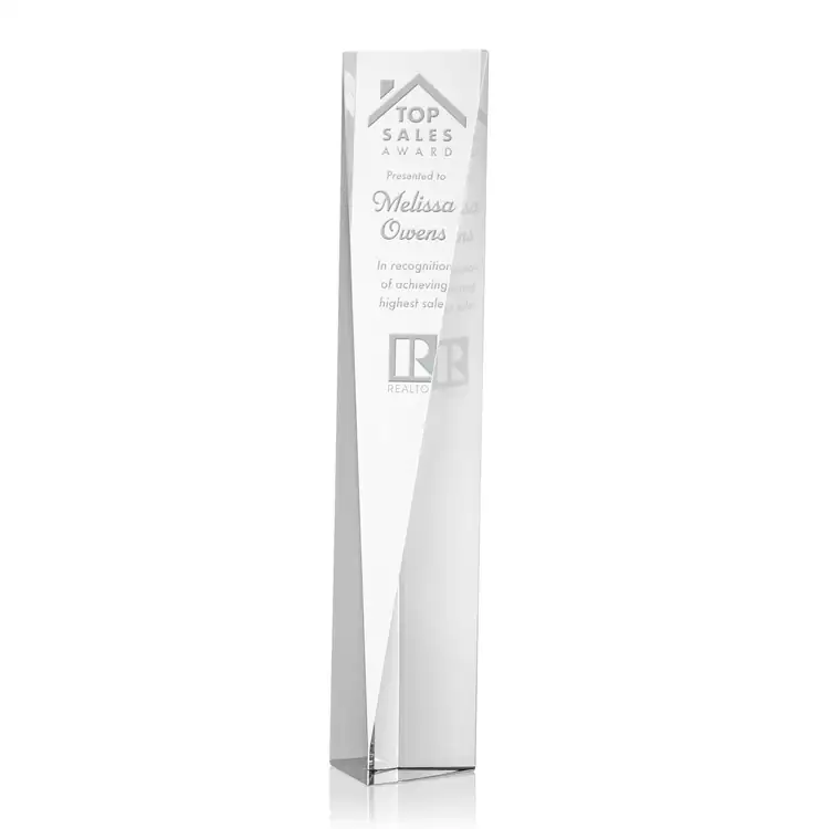 Henderson Optical Crystal Award - Deep Etch #4