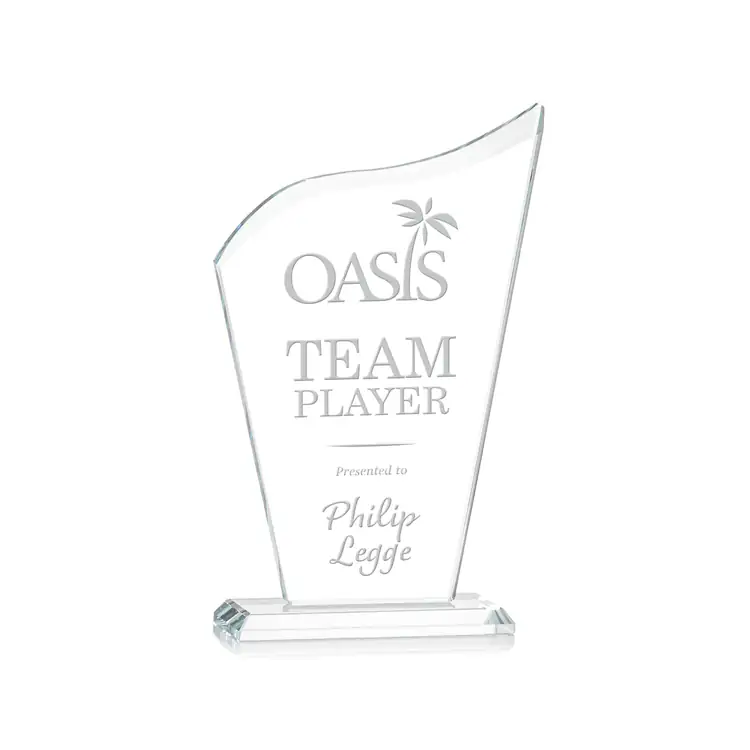 Hepscott Starfire Crystal Award - Deep Etch #2