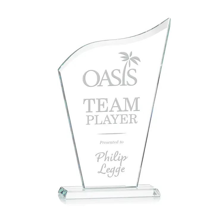 Hepscott Starfire Crystal Award - Deep Etch #3