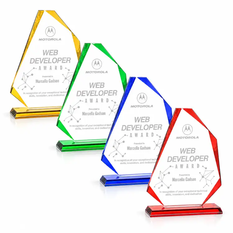 Hillmont Award - Starfire Crystal - Engraved