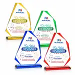 Trophée Hillmont en cristal Starfire - Multicolore