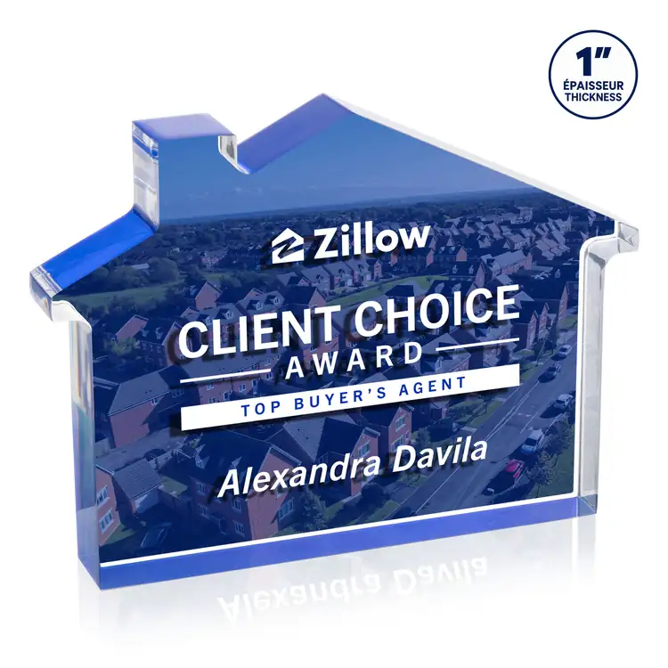 Homestyle Acrylic Award - House - Double Sided Multicolor #3