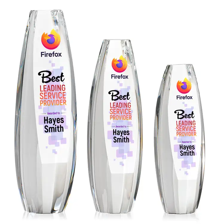 Trophée Hoover en cristal optique - Multicolore