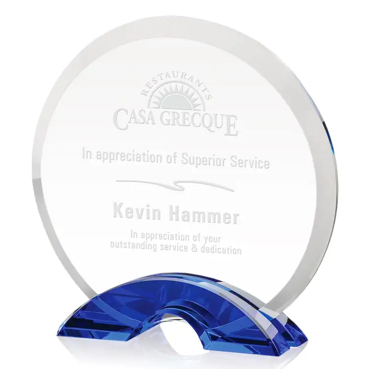 Huber Award - Optical Crystal - Engraved #3