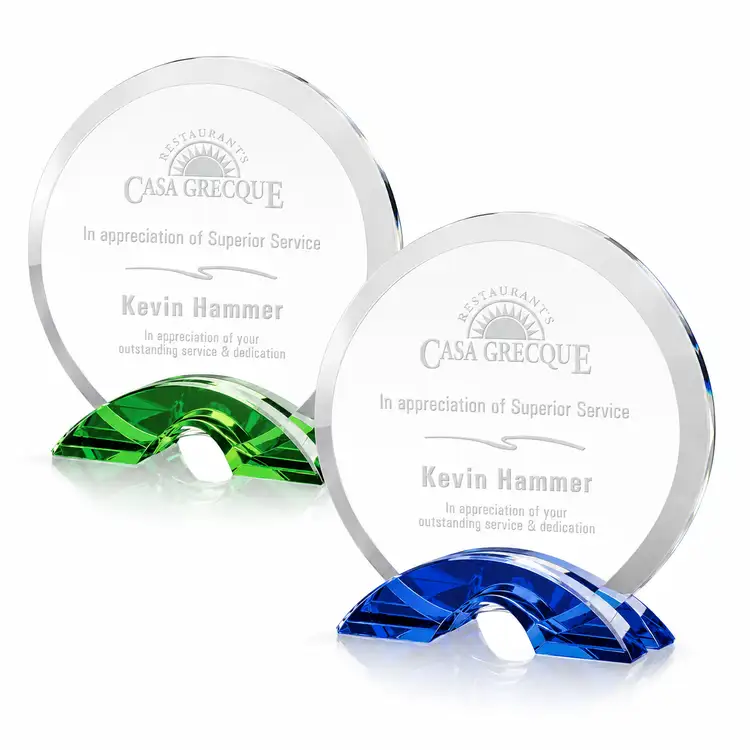 Huber Award - Optical Crystal - Engraved
