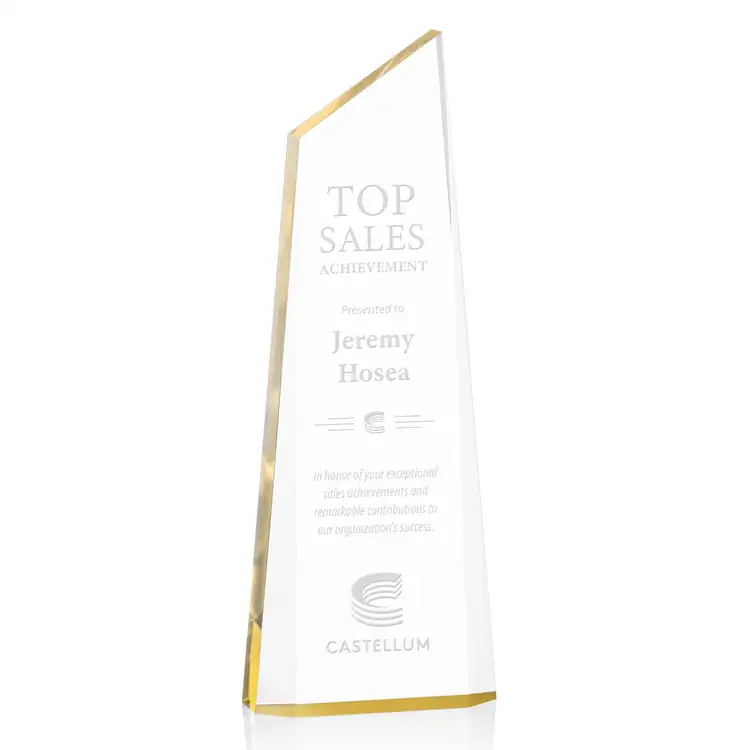 Hudson Acrylic Award - Laser Engraving #3
