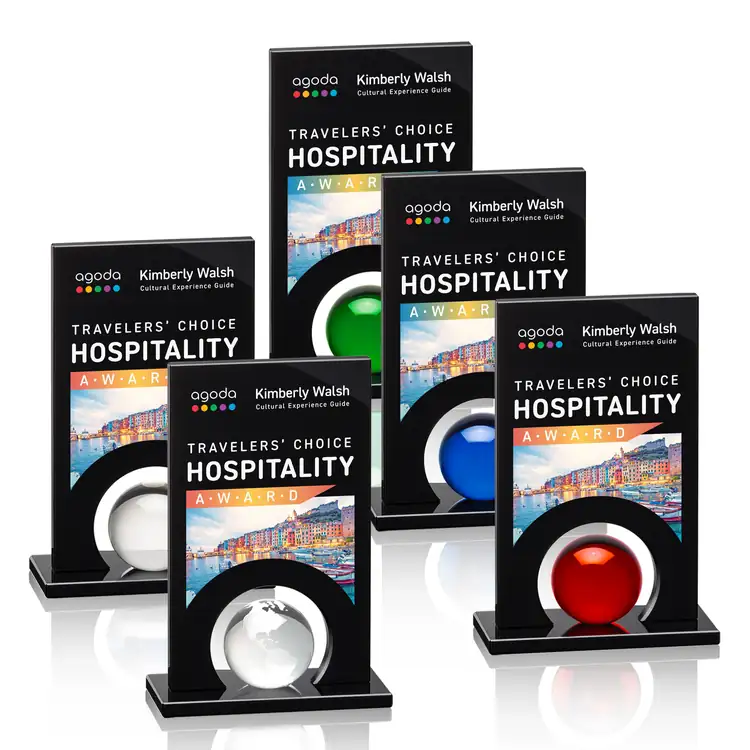 Icarus Black Crystal Multicolor Award