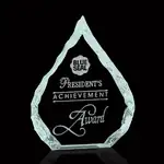 Trophée Iceberg Oil Drop en verre jade
