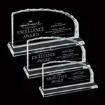 Trophée Iceberg horizontal en cristal Starfire - Gravure