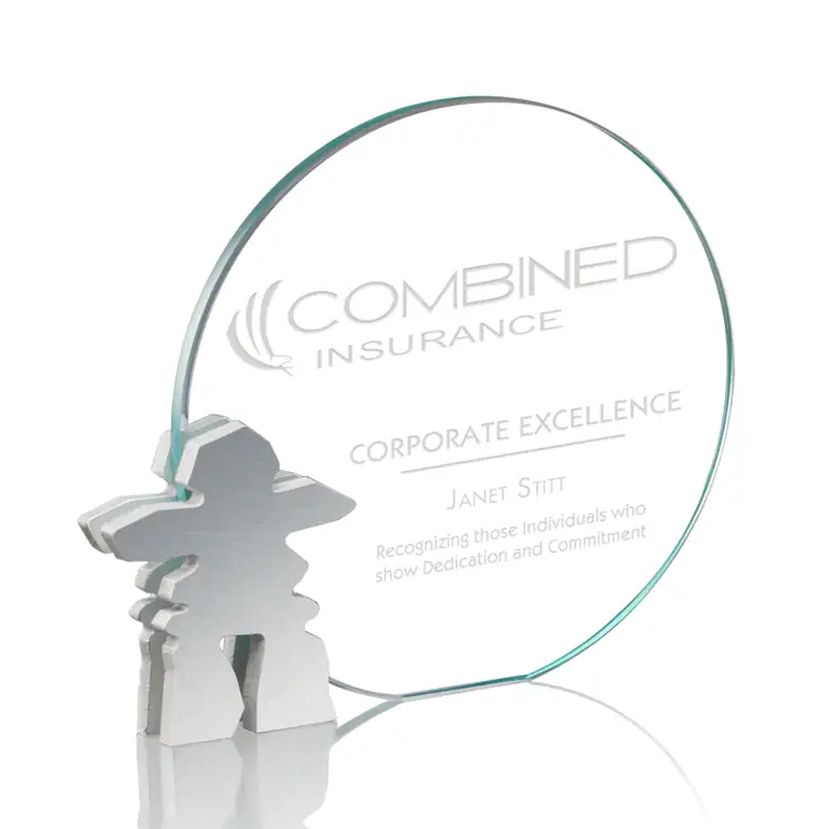 Clement Inukshuk Award in Brushed Aluminum