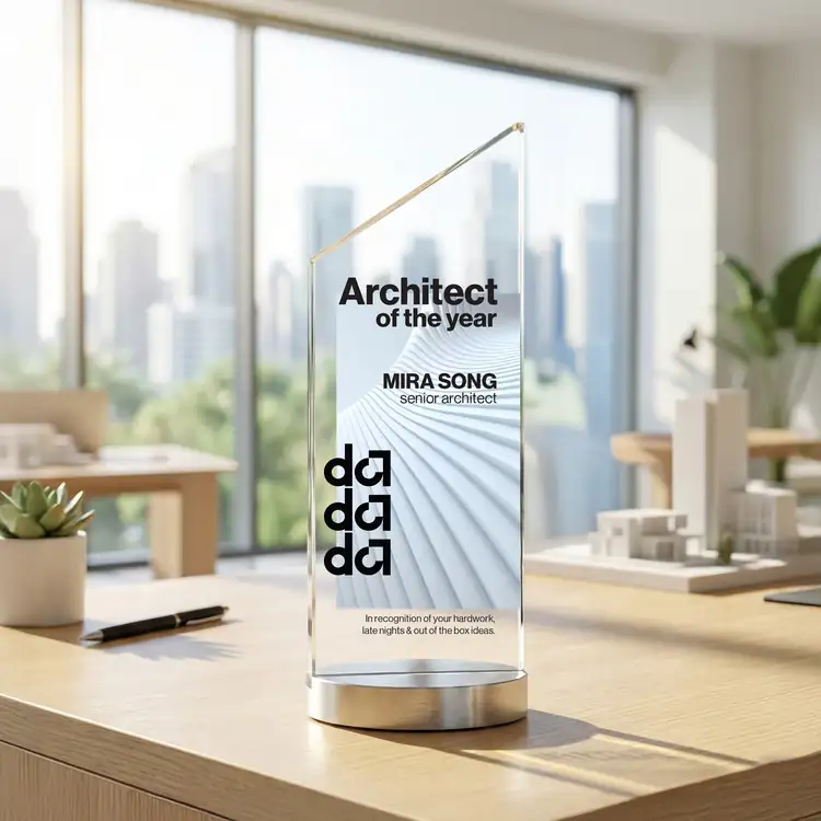 Islington Crystal and Aluminium Award - Multicolor #7