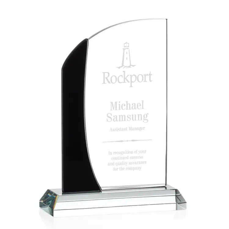 Jarvis Starfire Crystal Award - Deep Etch #2