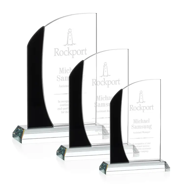 Jarvis Starfire Crystal Award - Deep Etch