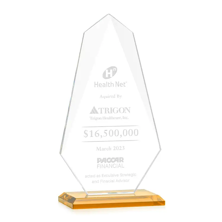 Trophée Jemma en cristal Starfire - Gravure #2