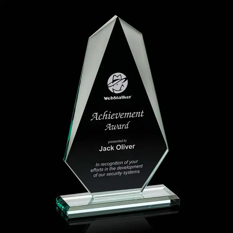 Jemma Jade Glass Award - Deep Etch #2