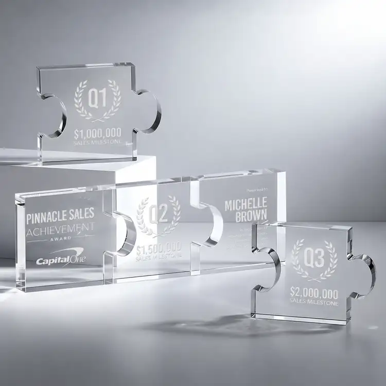 Jigsaw Middle Piece Award - Deep Etch #2