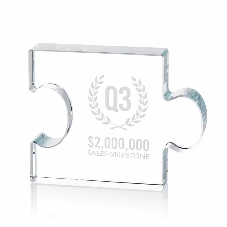Jigsaw Middle Piece Award - Deep Etch