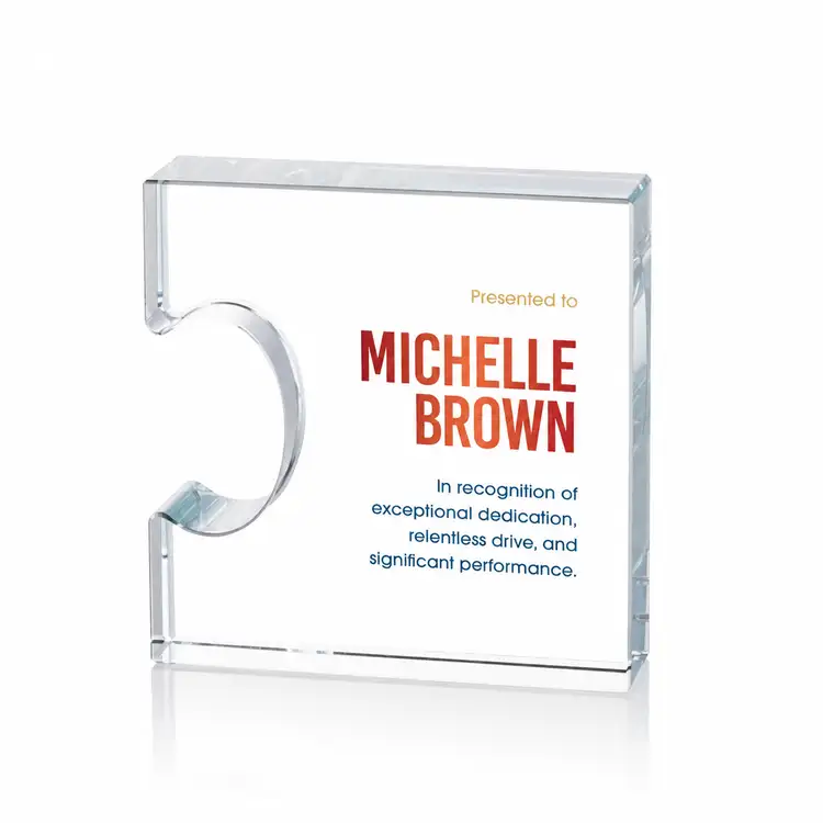 Trophée Jigsaw pièce droite - Multicolore
