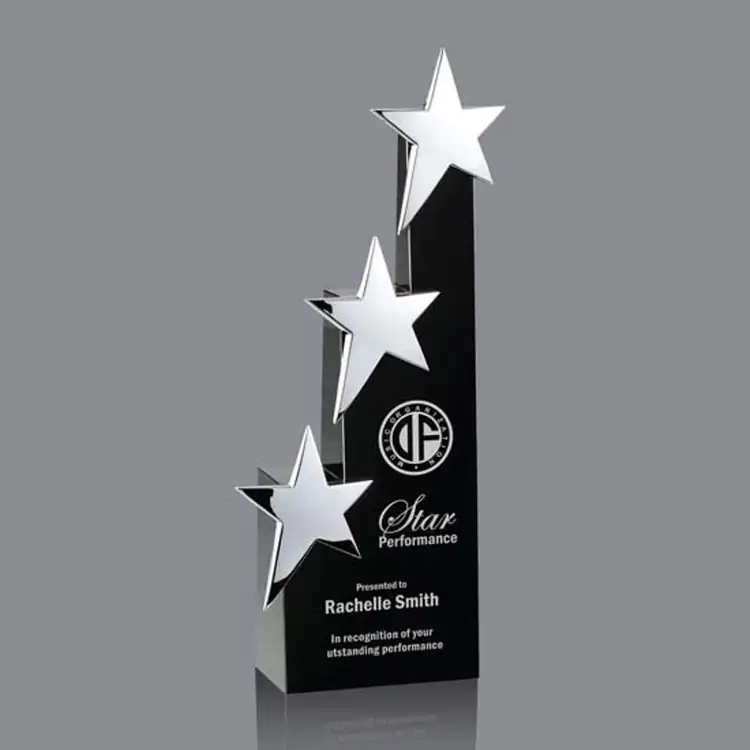 Kango Star Optical Crystal Award - Deep Etch